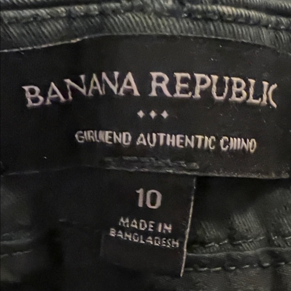 Banana Republic Utility Girlfriend Chino Ankle Pants New Eclipse Coal Size 10 - Picture 13 of 13